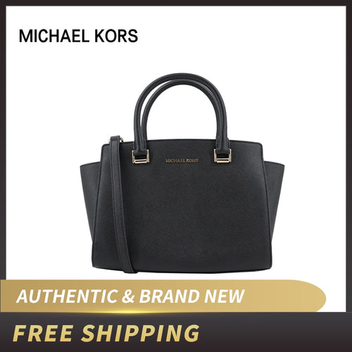Michael Kors Selma Medium Satchel Saffiano Leather Bag 35H8GLMS2L/35F9GLMS2L/35H8GLMS6B/35F9SLMS2B