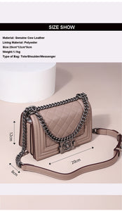 100% Genuine Leather Crossbody Bags 2019 Famous Brand Handbags Female Luxury Handbags Women Bags Designer Ladies Shoulder Bag