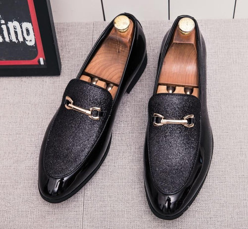 Italian Men Glitter Shoes Brand Party Shoes For Men Coiffeur Tassel Formal Shoes Men Classic Sepatu Slip On Pria Chaussure Homme