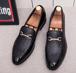 Italian Men Glitter Shoes Brand Party Shoes For Men Coiffeur Tassel Formal Shoes Men Classic Sepatu Slip On Pria Chaussure Homme