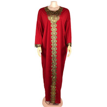 Load image into Gallery viewer, Muslim Women Long Dress Casual 2020 Summer Loose Round Neck Robe Dress Female Muslim Vestiods