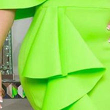 Load image into Gallery viewer, Green Women Dress Ruffles Sexy Off Shoulder Elegant Women Midi Dresses 2019 Female African Party Dress