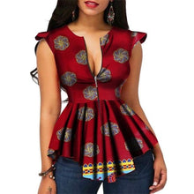 Load image into Gallery viewer, BRW Africa Style Women Modern Fashions Womens Tops Dashiki African Print Tops Shirt Plus Size M-6XL Women Clothing WY2556