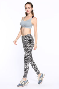 Black and White Vertical Striped Printed Women Leggings Fashion Casual Elasticity Ankle-Length Pant Female Fitnes Legging