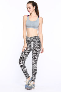 Black and White Vertical Striped Printed Women Leggings Fashion Casual Elasticity Ankle-Length Pant Female Fitnes Legging