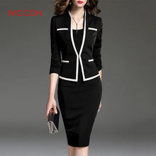 Load image into Gallery viewer, Women Suits Bodycon Dress Jacket 2 Pieces Set Office Wear Jacket Dress 2020 Spring Autumn Female Dress Suits Plus Size 6XL