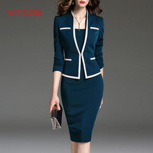 Load image into Gallery viewer, Women Suits Bodycon Dress Jacket 2 Pieces Set Office Wear Jacket Dress 2020 Spring Autumn Female Dress Suits Plus Size 6XL