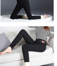 Load image into Gallery viewer, Women Leggings Black Warm Pants Winter Skinny Thick Velvet Wool Fleece Girls Leggings Women Trousers High Waist Track Pants