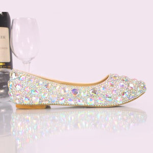 New arrival 12cm/14cm AB crystal wedding shoes women high heels platform shoes Bridal party dress shoes woman