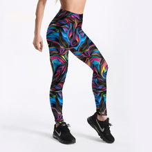 Load image into Gallery viewer, Psychedelic Style Colorful Vortex Printed Leggings Women Summer High Waist Sexy Fitness Leggings Trousers Long Pants