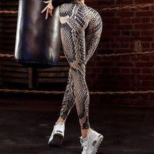 Load image into Gallery viewer, Female Snakeskin pattern Polyester Elastic Force Leggings New Style Women Workout Push Up Fashion Sexy Skinny Leggings