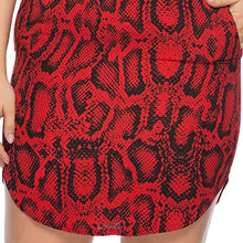 Load image into Gallery viewer, Womail dress woman Summer Sexy Plus Size O-Neck Half Sleeve Snake Skin Print party Daily Casual fashion NEW 2020 A26