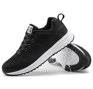 Factory Direct Women Casual Shoes Fashion Breathable Walking Mesh Flat Shoes Sneakers Women 2020 Gym Vulcanized Tenis Feminino