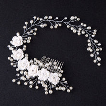 Load image into Gallery viewer, Mix Style Elegant Crystal Pearl Flower Hair Jewelry Wedding Hair Accessories Hair Comb Bridal tiara hair ornaments Wholesale