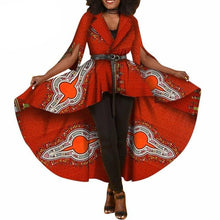 Load image into Gallery viewer, New African Dashiki Print Dresses for Women Trench Women Maxi Outwear Trench Coat Womens Dashikis Brand Clothing 6XL WY1812