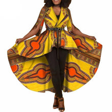 Load image into Gallery viewer, New African Dashiki Print Dresses for Women Trench Women Maxi Outwear Trench Coat Womens Dashikis Brand Clothing 6XL WY1812