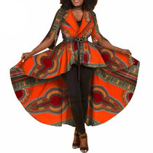 Load image into Gallery viewer, New African Dashiki Print Dresses for Women Trench Women Maxi Outwear Trench Coat Womens Dashikis Brand Clothing 6XL WY1812