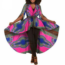 Load image into Gallery viewer, New African Dashiki Print Dresses for Women Trench Women Maxi Outwear Trench Coat Womens Dashikis Brand Clothing 6XL WY1812