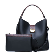 Load image into Gallery viewer, Women&#39;s bag high-quality luxury stitching 2-piece set large-capacity bucket bag simple handbag 4 color