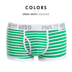 Pink Hero Men Male Underwear Men boxers Plain Cotton Boxer Shorts Panties Brand Clothing Cueca Cuecas Boxer U Convex Pouch