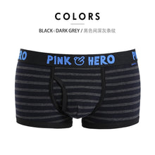 Load image into Gallery viewer, Pink Hero Men Male Underwear Men boxers Plain Cotton Boxer Shorts Panties Brand Clothing Cueca Cuecas Boxer U Convex Pouch