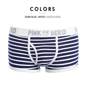 Pink Hero Men Male Underwear Men boxers Plain Cotton Boxer Shorts Panties Brand Clothing Cueca Cuecas Boxer U Convex Pouch