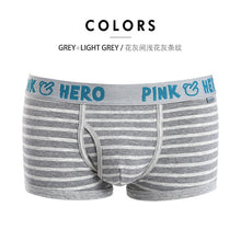 Load image into Gallery viewer, Pink Hero Men Male Underwear Men boxers Plain Cotton Boxer Shorts Panties Brand Clothing Cueca Cuecas Boxer U Convex Pouch