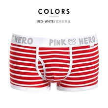 Load image into Gallery viewer, Pink Hero Men Male Underwear Men boxers Plain Cotton Boxer Shorts Panties Brand Clothing Cueca Cuecas Boxer U Convex Pouch