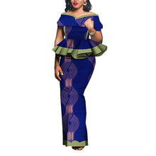 Load image into Gallery viewer, 2020 Women Party Dress Skirt Sets Traditional African 2 Pieces Women Set Clothing Custom Made Dashiki Tops + Skirts WY5104