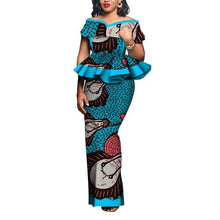 Load image into Gallery viewer, 2020 Women Party Dress Skirt Sets Traditional African 2 Pieces Women Set Clothing Custom Made Dashiki Tops + Skirts WY5104