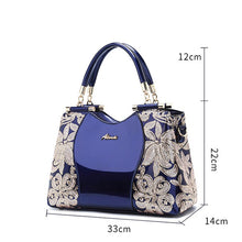 Load image into Gallery viewer, Women Bags For Ladies Handbags Large Capacity Women&#39;s Handbags Top-handle Hand bags Floral Luxury Patent Leather Bag