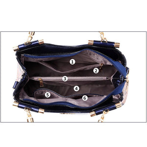 Women Bags For Ladies Handbags Large Capacity Women's Handbags Top-handle Hand bags Floral Luxury Patent Leather Bag