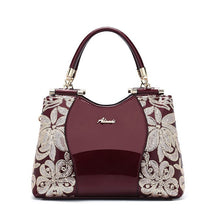 Load image into Gallery viewer, Women Bags For Ladies Handbags Large Capacity Women&#39;s Handbags Top-handle Hand bags Floral Luxury Patent Leather Bag