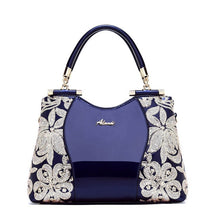 Load image into Gallery viewer, Women Bags For Ladies Handbags Large Capacity Women&#39;s Handbags Top-handle Hand bags Floral Luxury Patent Leather Bag