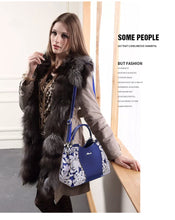 Load image into Gallery viewer, Women Bags For Ladies Handbags Large Capacity Women&#39;s Handbags Top-handle Hand bags Floral Luxury Patent Leather Bag