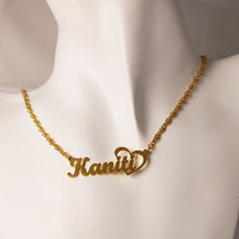 Load image into Gallery viewer, OUSLY Custom Jewelry Personalized Name Pendant Necklace Handmade Cursive Nameplate Choker Women Men Bijoux BFF Gift