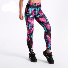 Load image into Gallery viewer, 2020 Hot sales Women Fashion Legging Flowers Printing leggings Slim High Waist Leggings Woman Sexy Mesh Pants