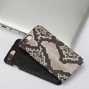 Genuine Leather Python skin phone case for iphone x xS XR 5 6 7 8 8plus Soft touch Luxury protective case For iphone 11 pro max