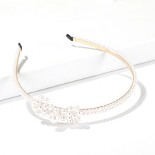 Load image into Gallery viewer, AWAYTR New Fashion Pearl Design Headband for Women Ladies White Hairband Girls Headwear Headdress Wedding Hair Accessories