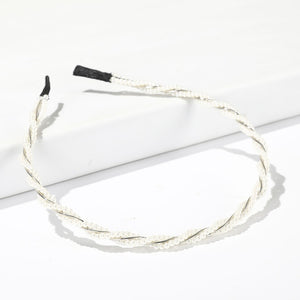 AWAYTR New Fashion Pearl Design Headband for Women Ladies White Hairband Girls Headwear Headdress Wedding Hair Accessories