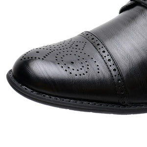 KULADA New Shoes Men's Brogue Shoes High Quality Lace-up Business Breathable Formal Shoes High Quality Brand Luxury Dress Shoes