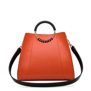 NEW Casual Simple Women's Handbags High Quality Leather Tote Bag Big Size Shoulder Bag Female Large Capacity Ladies Shopping Bag