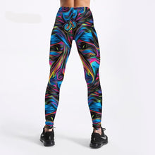 Load image into Gallery viewer, Psychedelic Style Colorful Vortex Printed Leggings Women Summer High Waist Sexy Fitness Leggings Trousers Long Pants