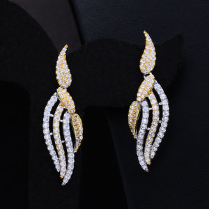 missvikki Nigerian India Russia Bride Wedding Luxury Necklace 4PCS Dress Jewelry Set for Women Daily Party Show Cubic Zirconia