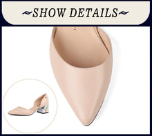 Load image into Gallery viewer, SOPHITINA Comfortable Square Heel Pumps High Quality Genuine Leather Slip-on Shoes Fashion Shallow Special Women&#39;s Pumps C162