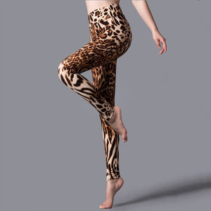 YRRETY Leggings Leopard Women Leopard Print Leggings Spring And Autumn High Elasticity Pant Leggins High Waist Elastic Legging