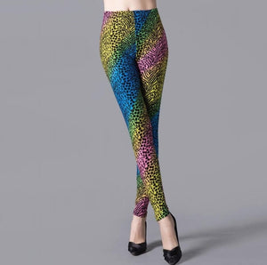 YRRETY Leggings Leopard Women Leopard Print Leggings Spring And Autumn High Elasticity Pant Leggins High Waist Elastic Legging