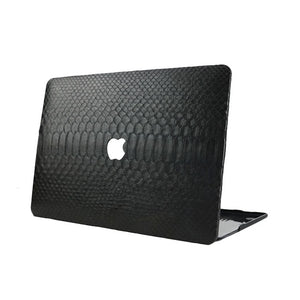 Customized Unisex Luxury Design High Quality Geniune Python Skin Leather Case For Macbook Air Retina Touch bar 13" 15" Cover