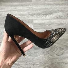 Load image into Gallery viewer, 2020 Women Classic Pumps Extreme High Heels 12cm Sexy Stilettos Ladies Pointed Toe Shoes Nude Red Blue Black Beige Leopard Heels