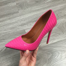 Load image into Gallery viewer, 2020 Women Classic Pumps Extreme High Heels 12cm Sexy Stilettos Ladies Pointed Toe Shoes Nude Red Blue Black Beige Leopard Heels